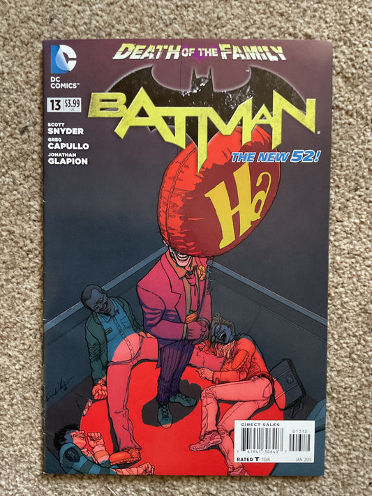 Batman #13 2013 DC Comics 2nd Print Death Of The Family