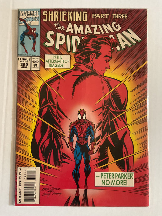 Amazing Spider-Man #392 1994 Marvel Comics Spider-Man No More Homage