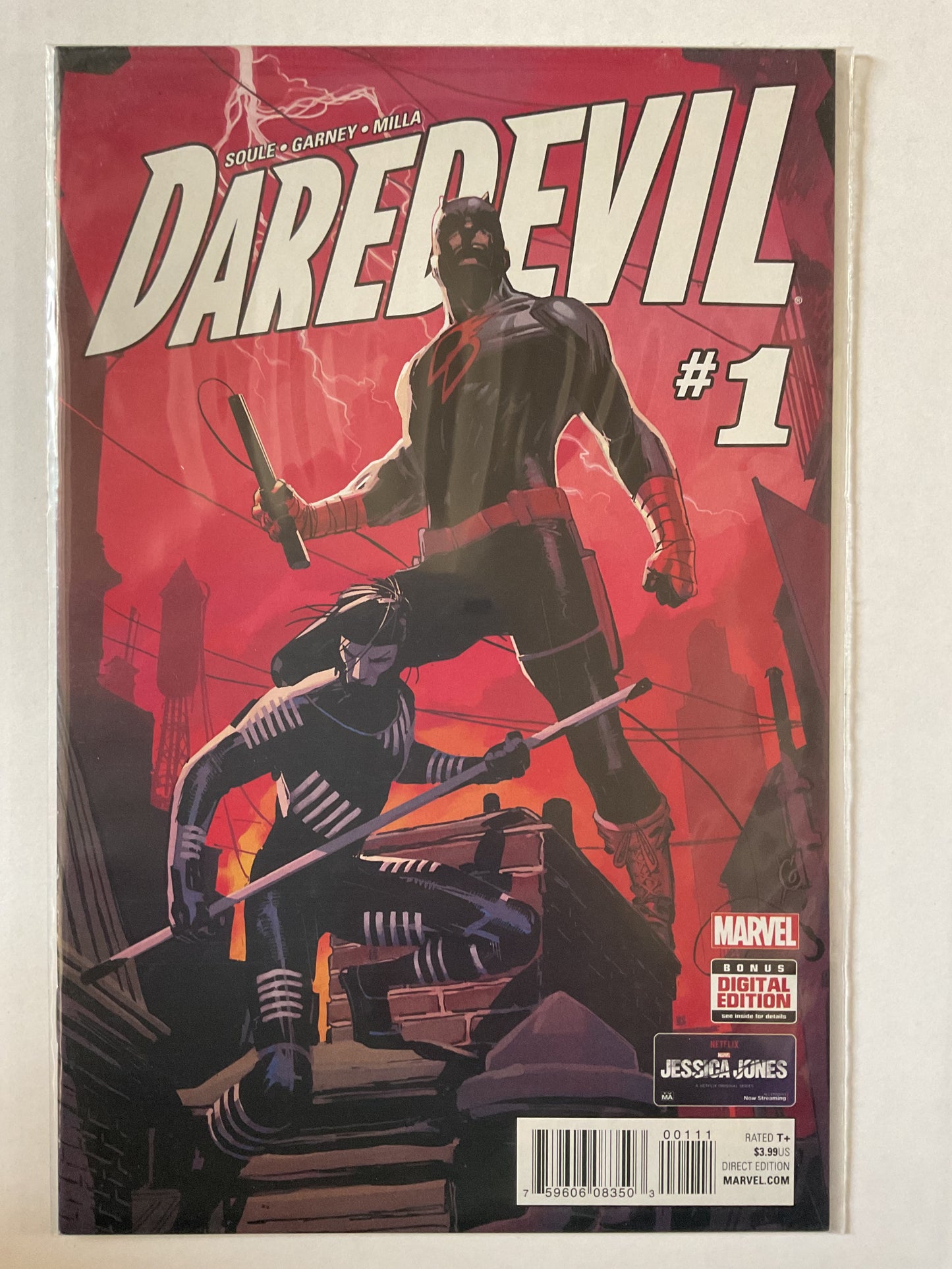 Daredevil #1 2016 Marvel Comics 1st Cover Appearance Of Blindspot