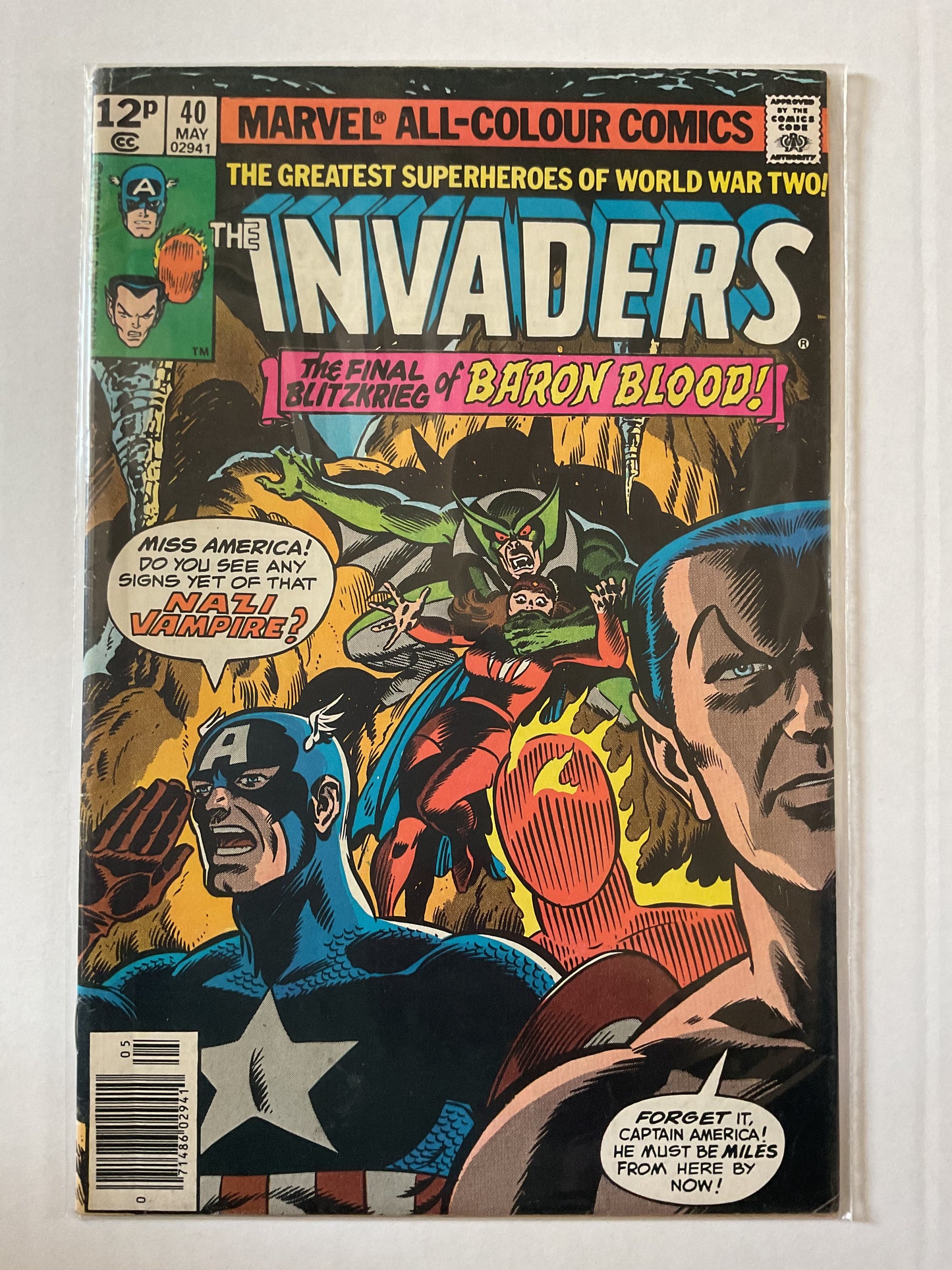 Invaders #40 1979 Marvel Comics
