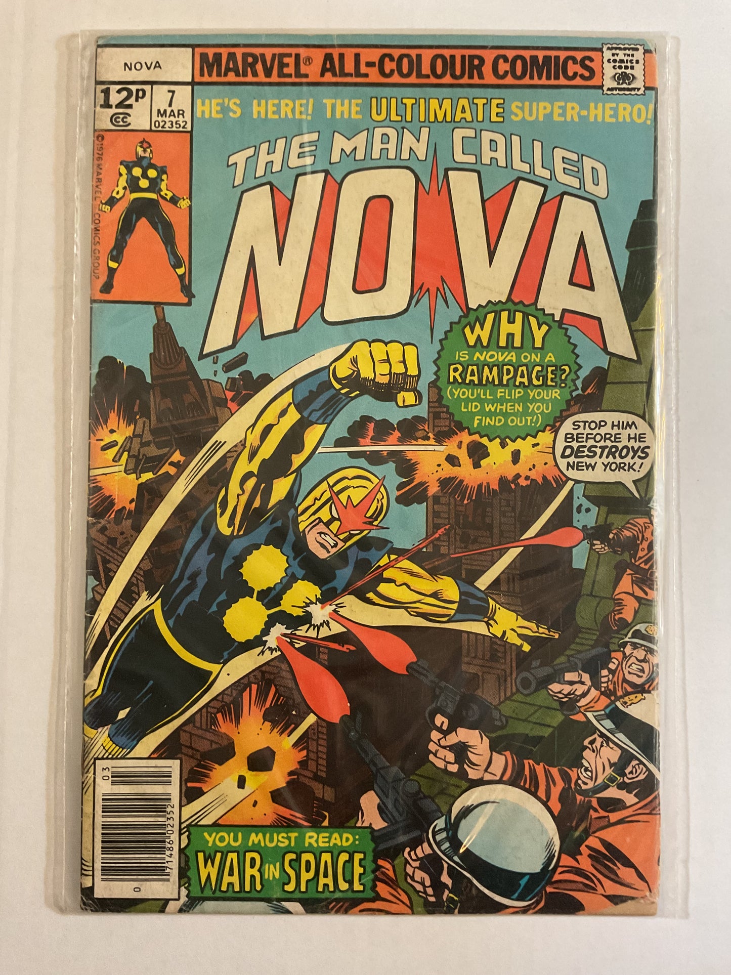 Nova #7 1976 Marvel Comica