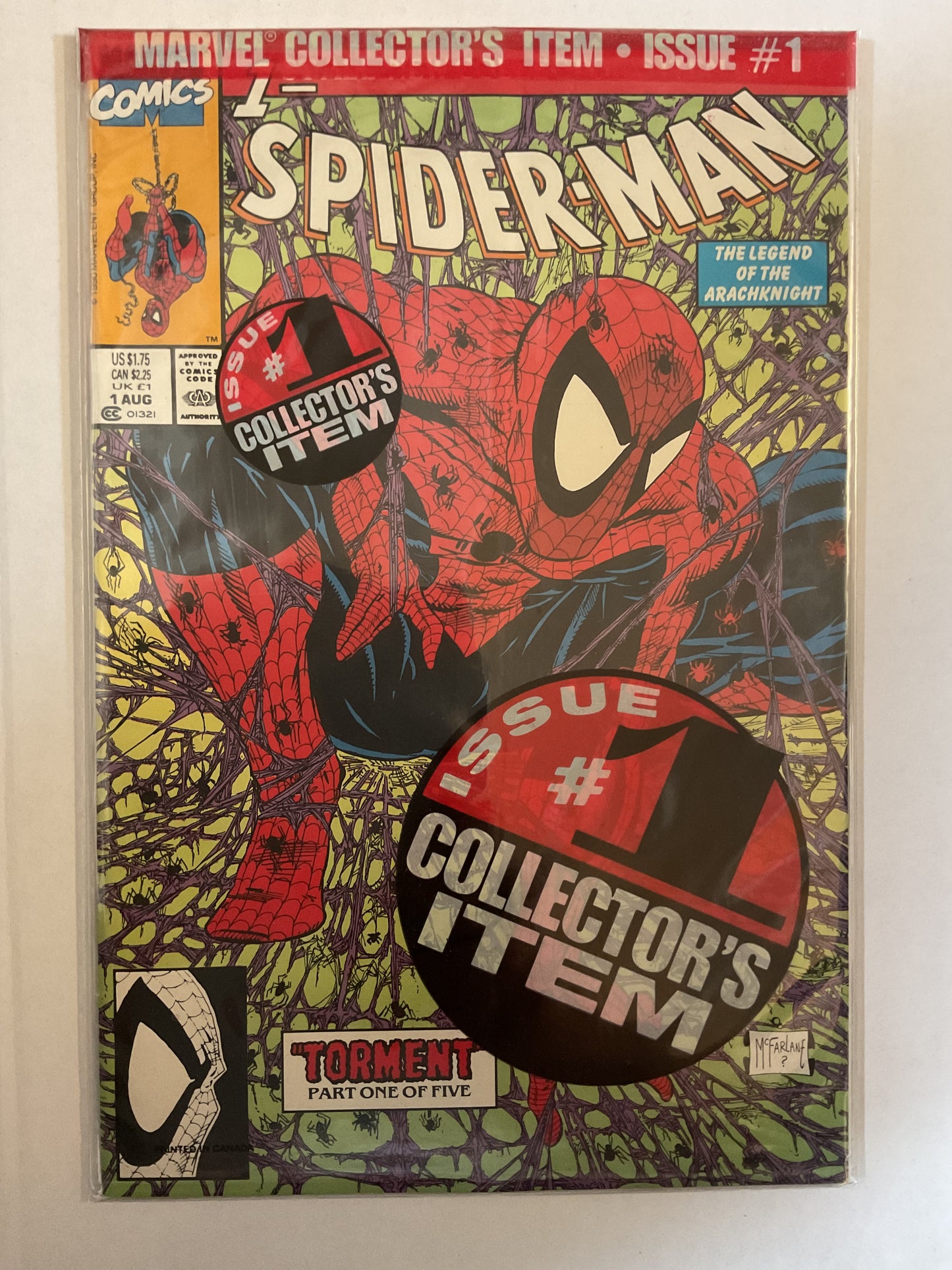 Spider-Man #1 1990 Marvel Comics Sealed Polybag