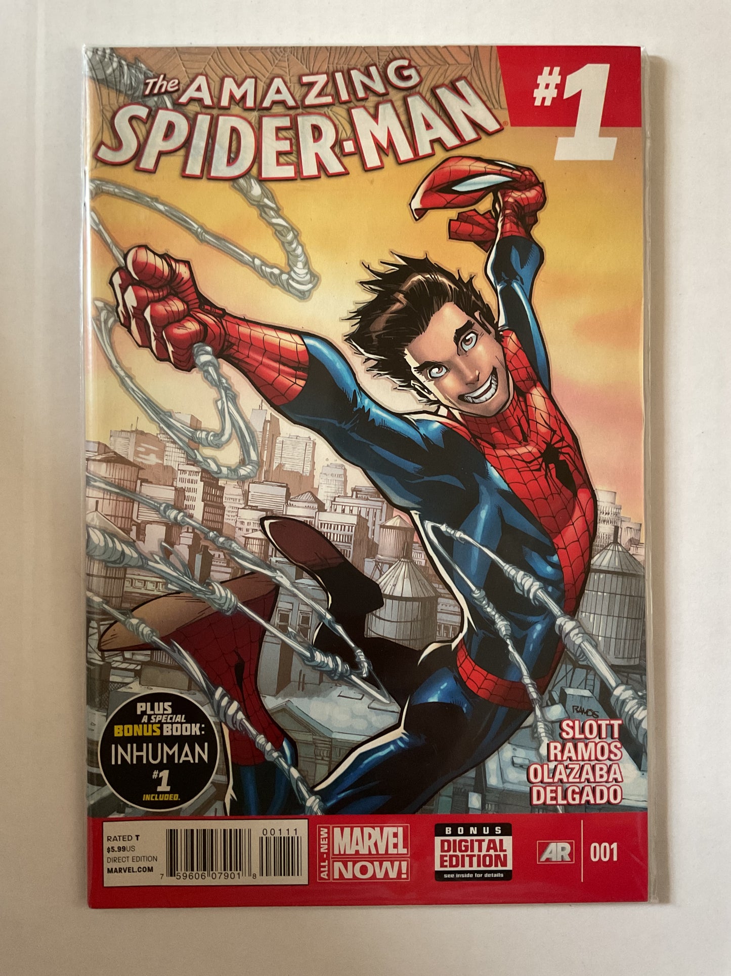 Amazing Spider-Man #1 2014 Marvel Comics 1st Cameo Appearance Of Silk