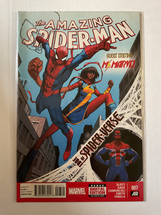 Amazing Spider-Man #7 2014 Marvel Comics 1st Full Appearance Of Spider-UK