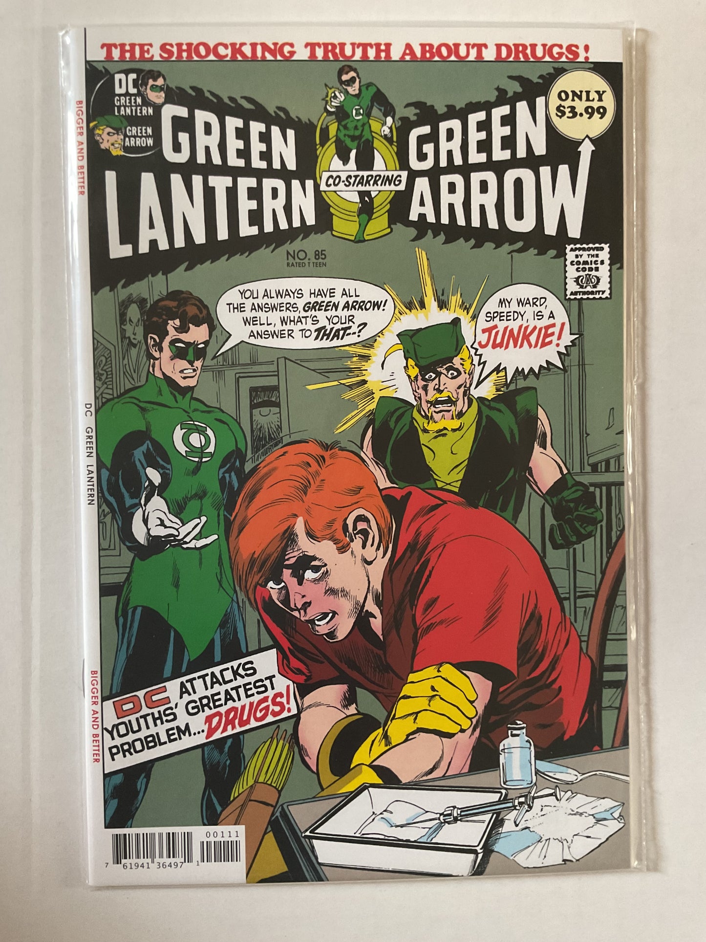 Green Lantern Green Arrow #85 Facsimile Edition 2020 DC Comics Famous Drug Issue