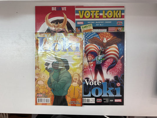 Vote Loki #1-4 2016 Marvel Comics Complete Series