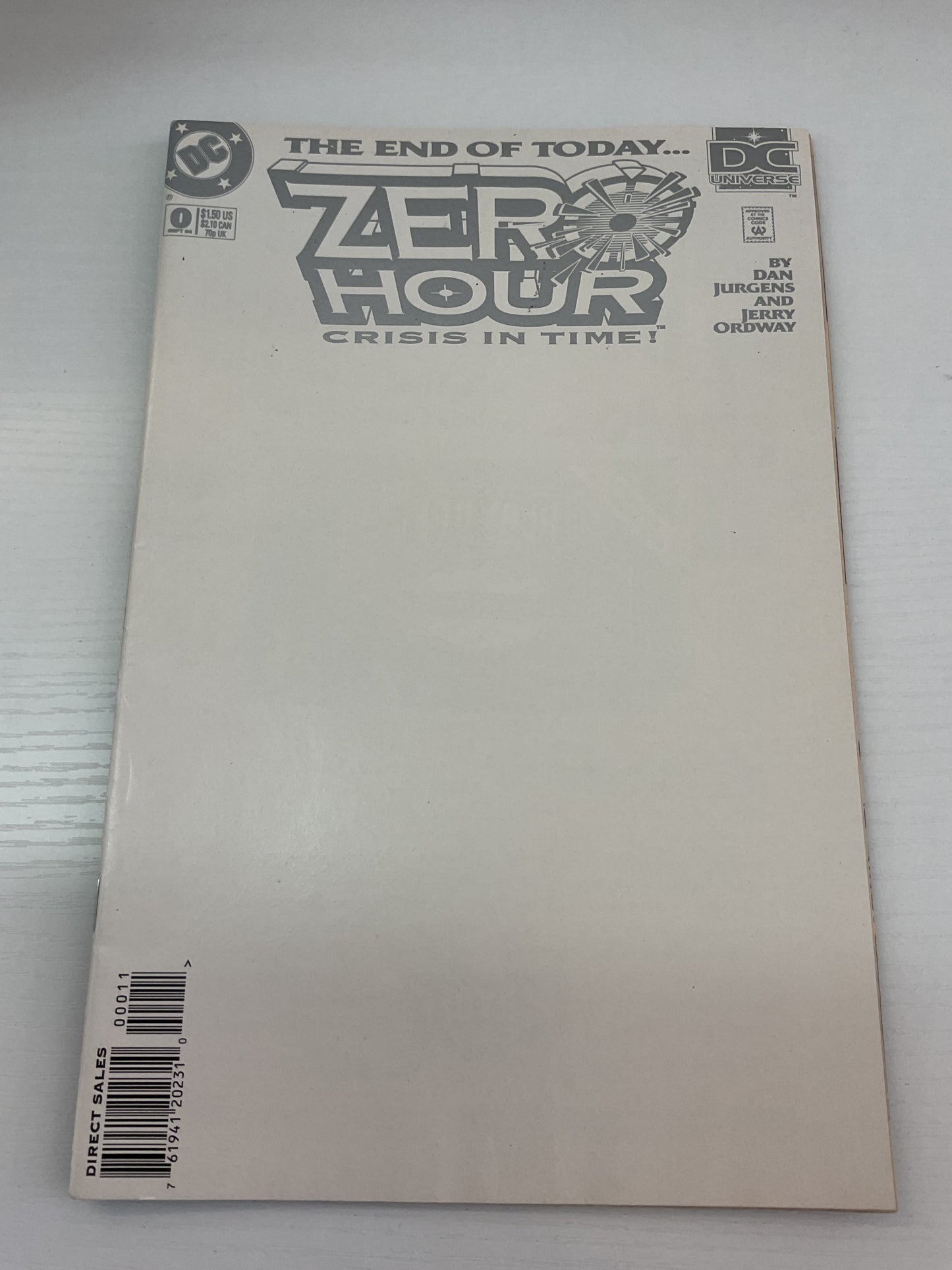 Zero Hour Crisis In Time #0 1994 DC Comics