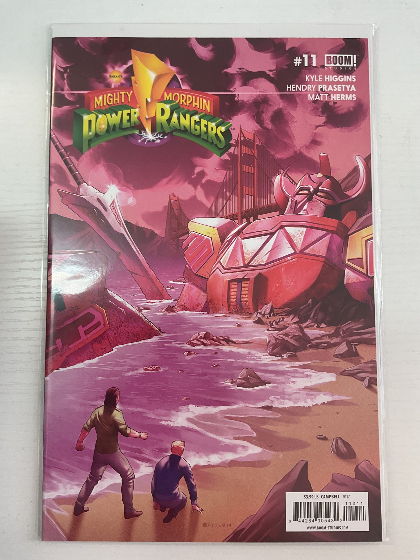 Mighty Morphin Power Rangers #11 2017 Boom Studios 1st Full Appearance Of Lord Drakkon