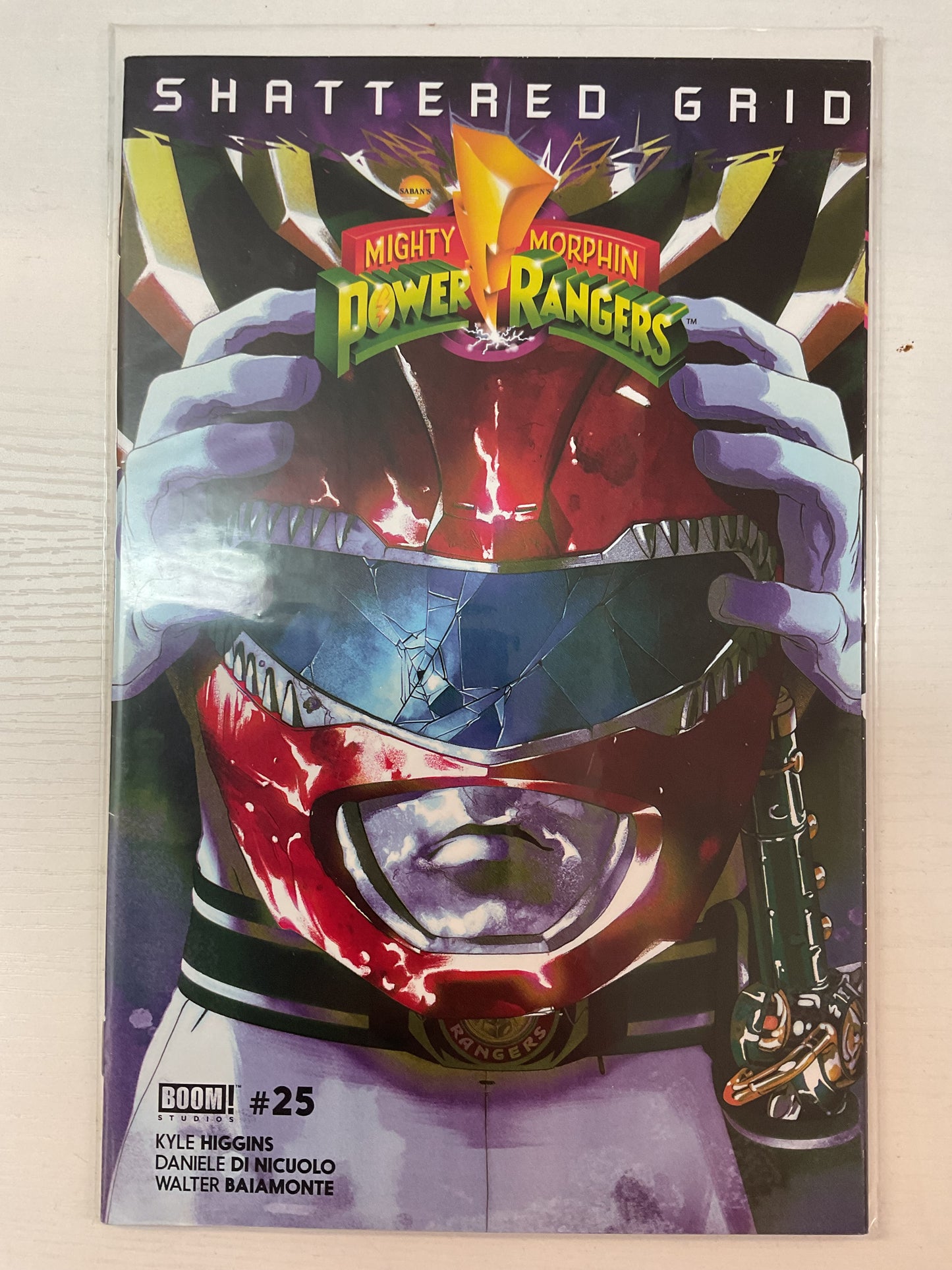 Mighty Morphin Power Rangers #25 2018 Boom Studios Red Ranger Variant Death Of Green Ranger