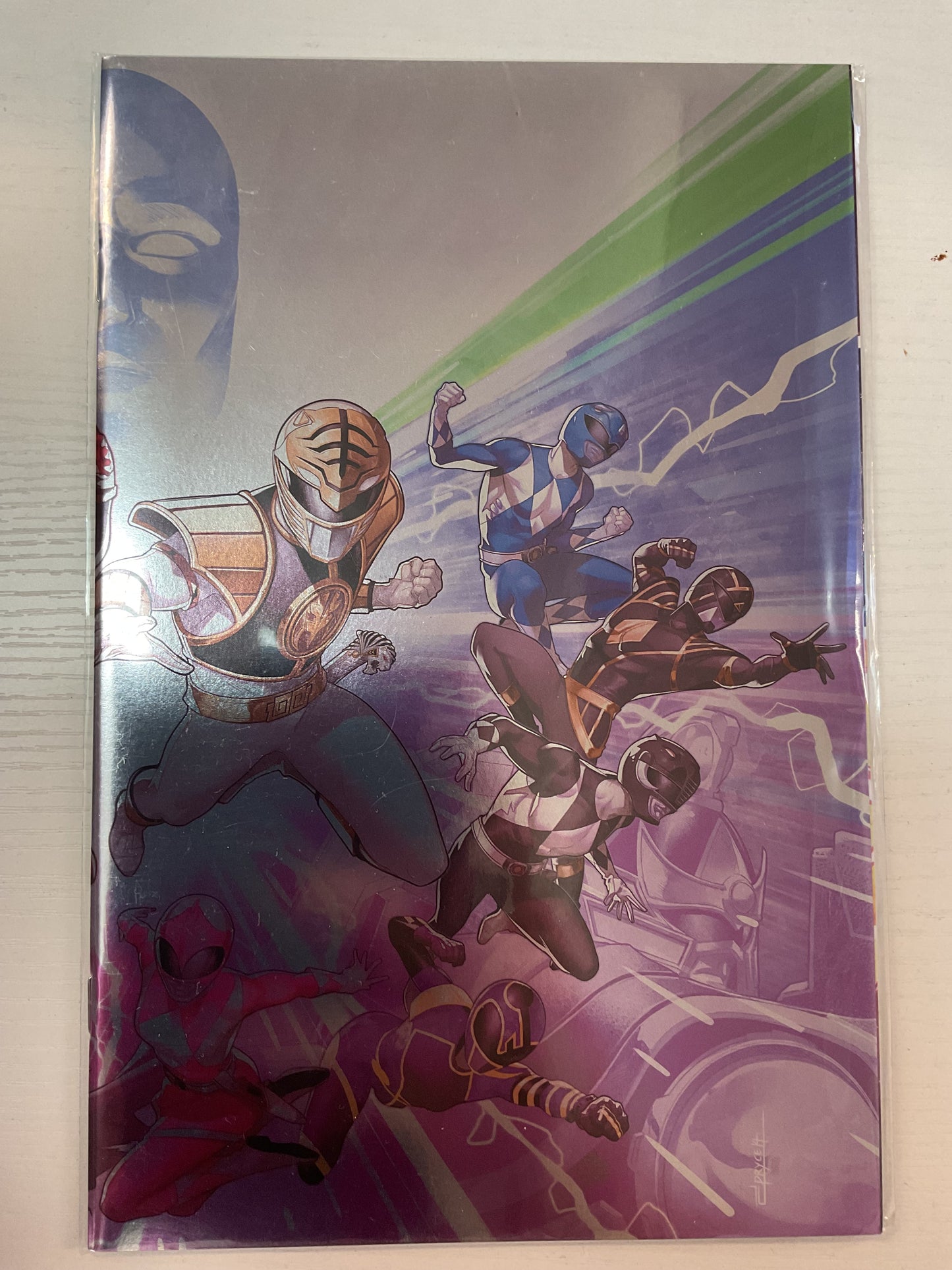 Mighty Morphin Power Rangers #50 2020 Boom Studios Wraparound Foil Variant