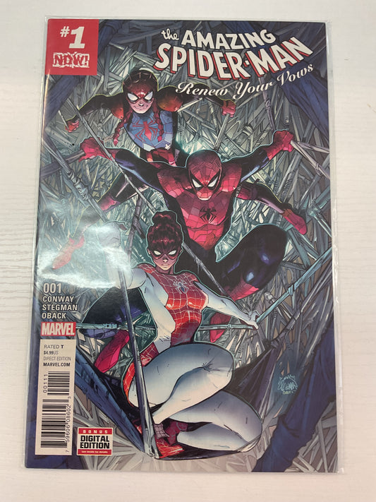 Amazing Spider-Man Renew Your Vows #1 2016 Marvel Comics Debut Of Spinneret