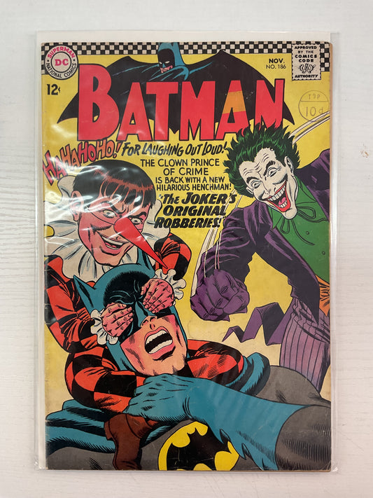 Batman #186 1966 DC Comics 1st Appearance Of Gaggy