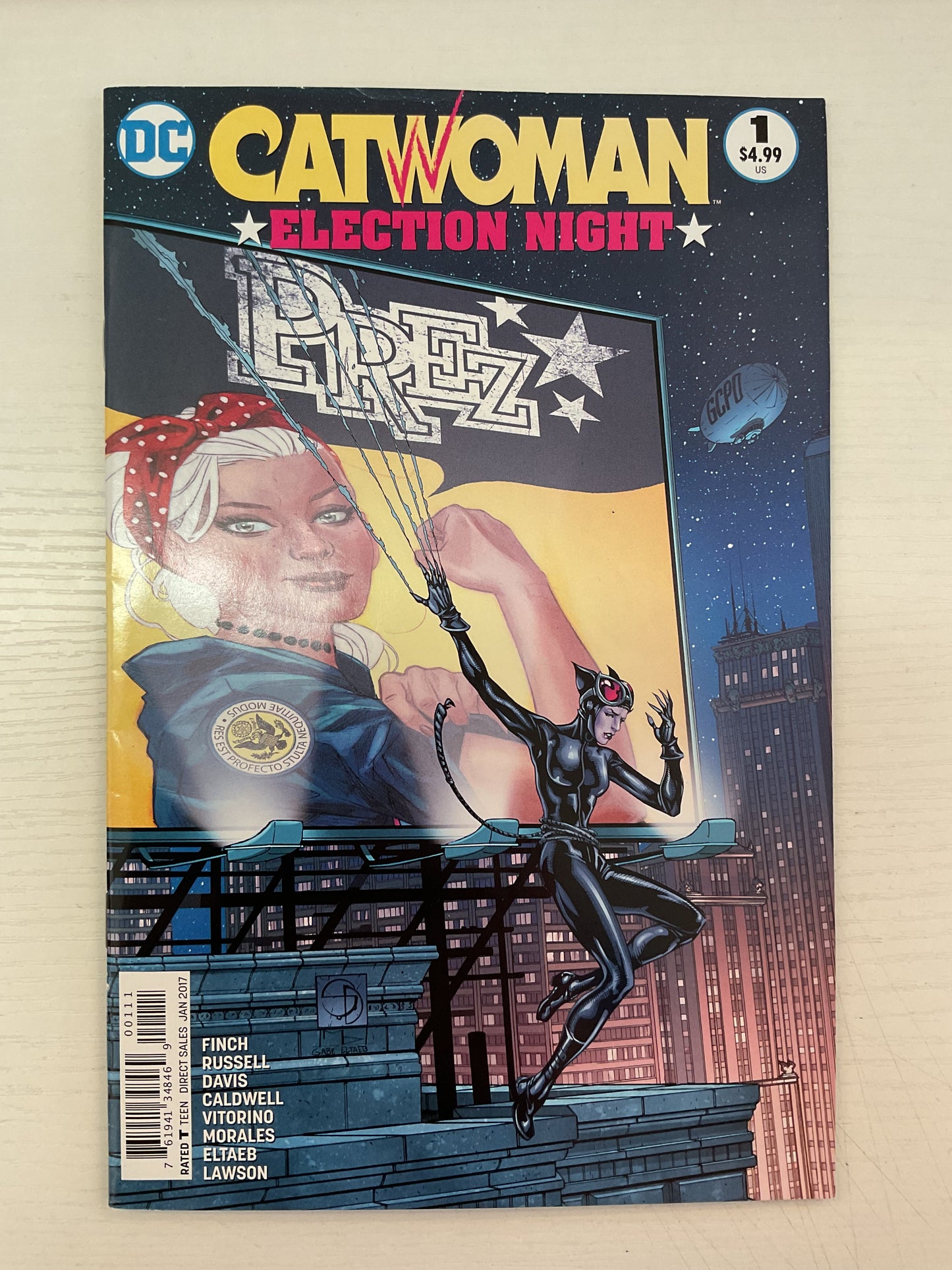Catwoman Election Night #1 2017 DC Comics