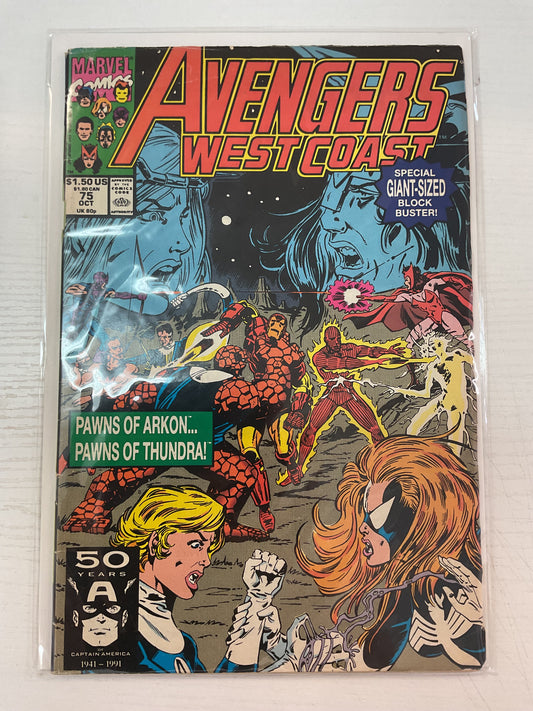 Avengers West Coast #75 1991 Marvel Comics