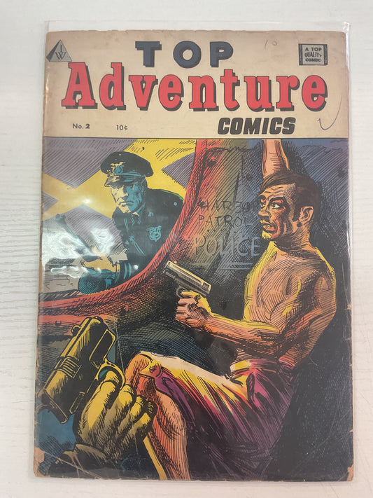 Top Adventure Comics #2 1958 IW Publishing Super Comics Detached Cover