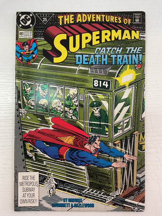 Adventures Of Superman #481 1991 DC Comics