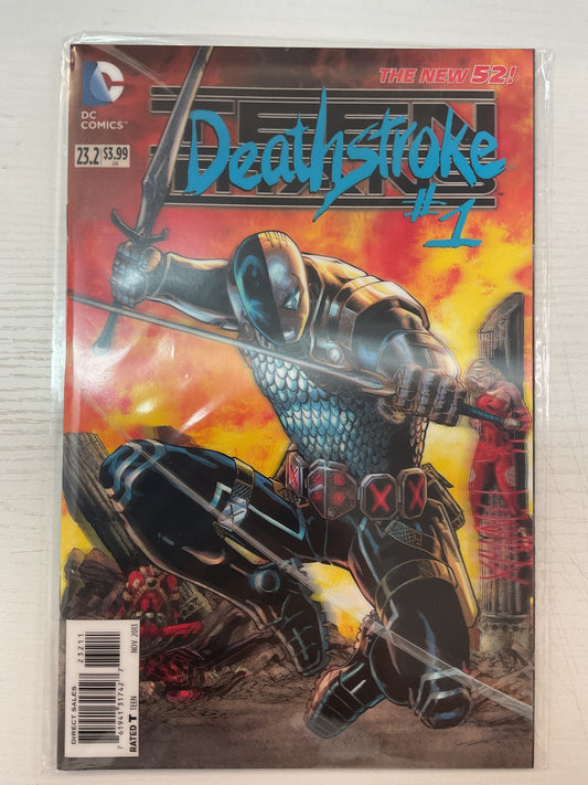 Teen Titans #23.2 2013 DC Comics Deathstroke 3D Cover