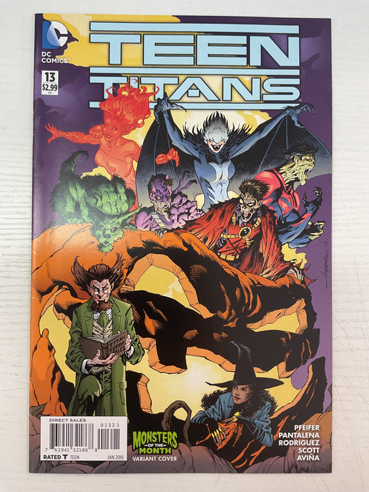 Teen Titans #13 2016 DC Comics Lopresti Monster Of The Month Variant