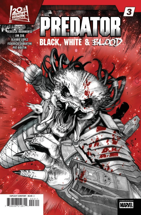 Predator Black White And Blood #3 2025 Marvel Comics
