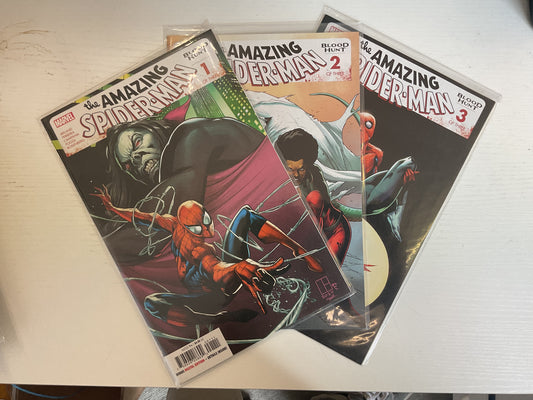 Amazing Spider-Man Blood Hunt #1-3 2024 Marvel Comics Complete Series