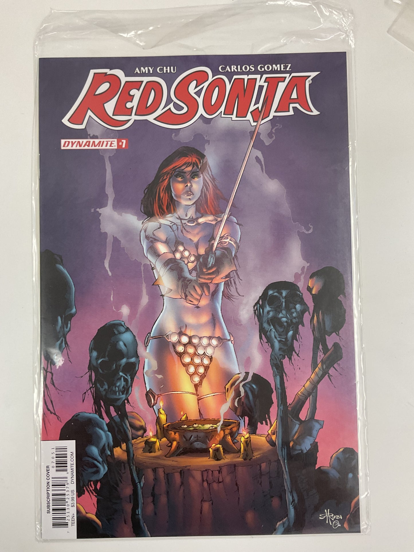 Red Sonja #7 2017 Dynamite Entertainment Rubi Variant