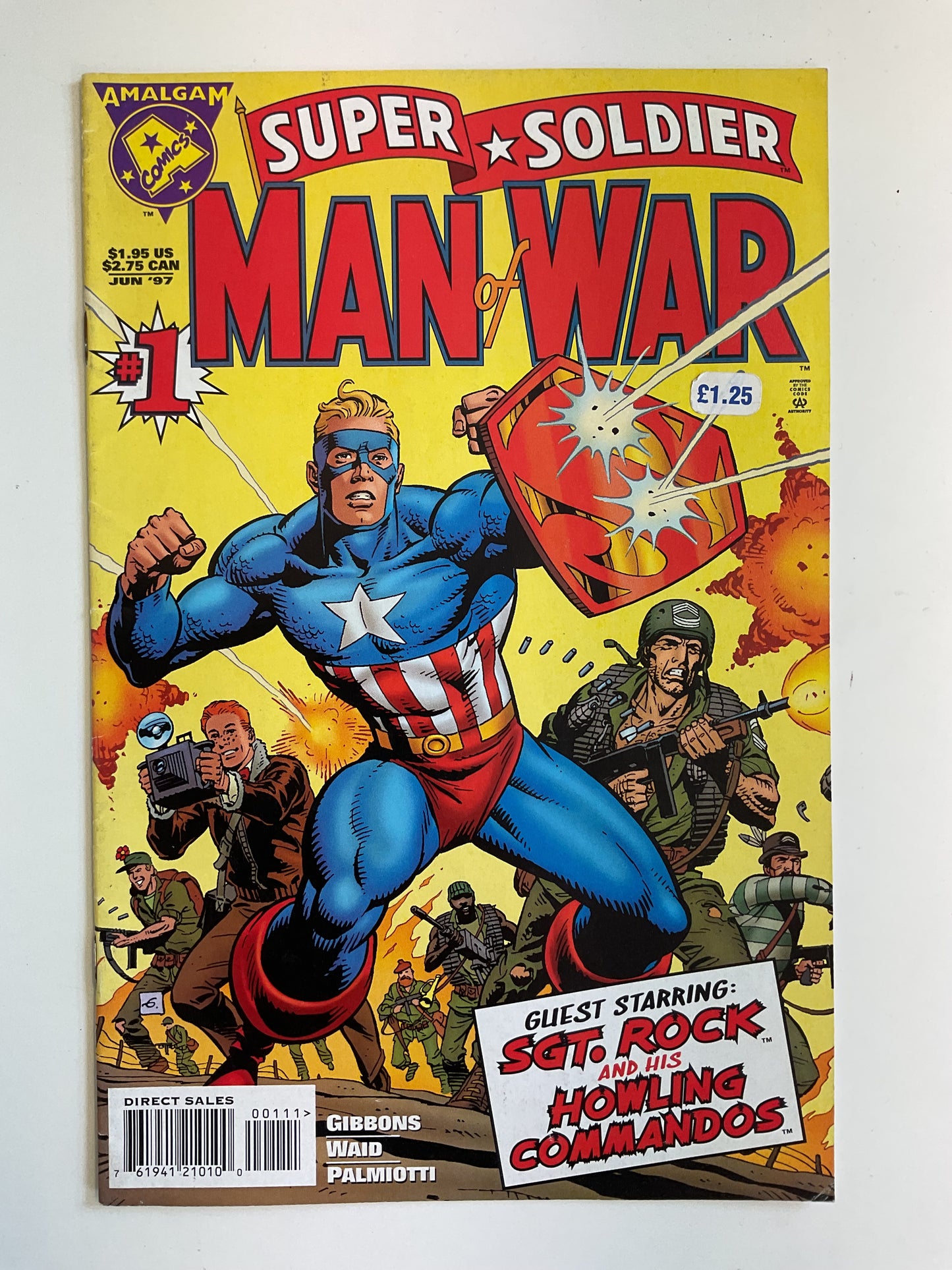 Super Soldier Man Of War #1 1997 Amalgam Comics DC/Marvel