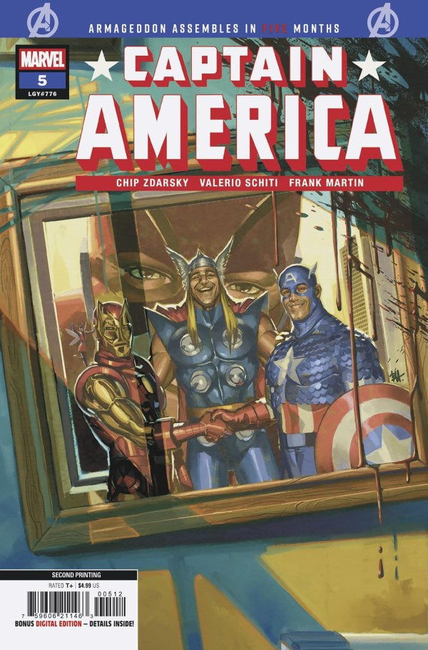 Captain America #5 2nd Print 2026 Marvel Comics