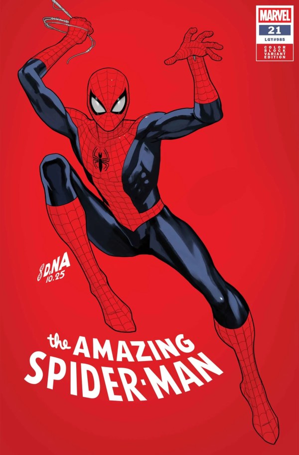 Amazing Spider-Man #21 2026 Marvel Comics Nakayama Colour Block Variant