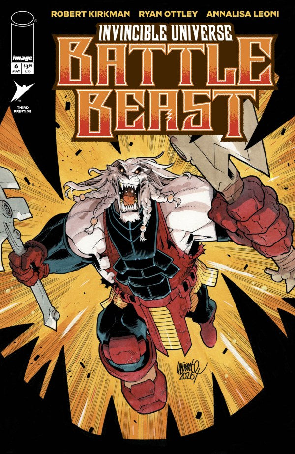 Invincible Universe Battle Beast #6 3rd Print 2026 Image Comics