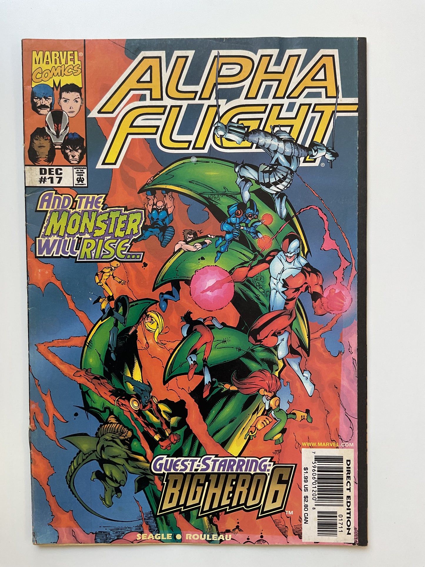 Alpha Flight #17 1998 Marvel Comics Early Big Hero 6 Appearance
