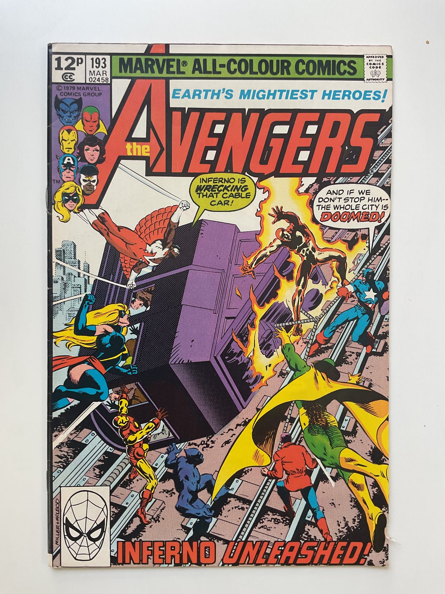 Avengers #193 1979 Marvel Comics UK Price Variant
