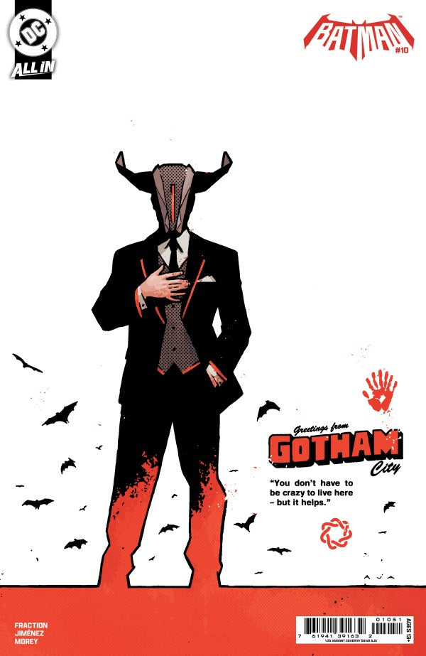 Batman #10 2026 DC Comics 1:25 Aja Incentive Variant