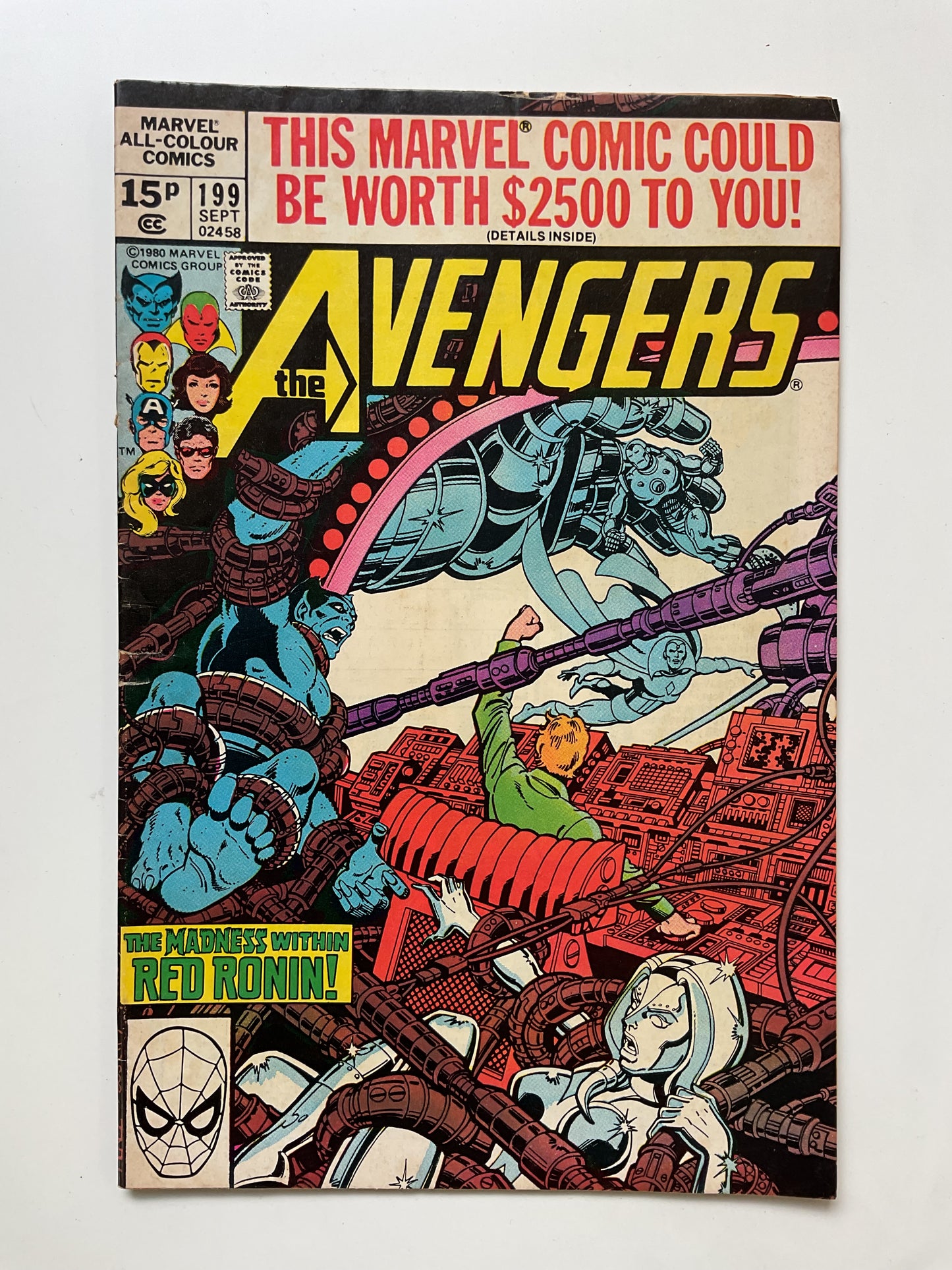 Avengers #199 1980 Marvel Comics Uk Price Variant