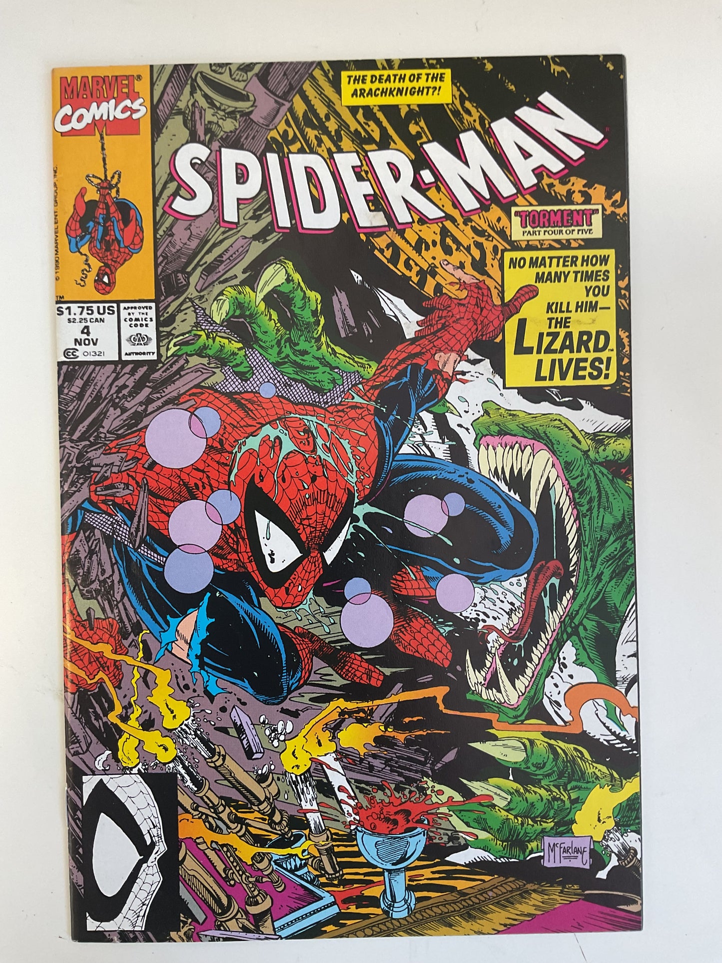 Spider-Man #4 1990 Marvel Comics McFarlane Cover