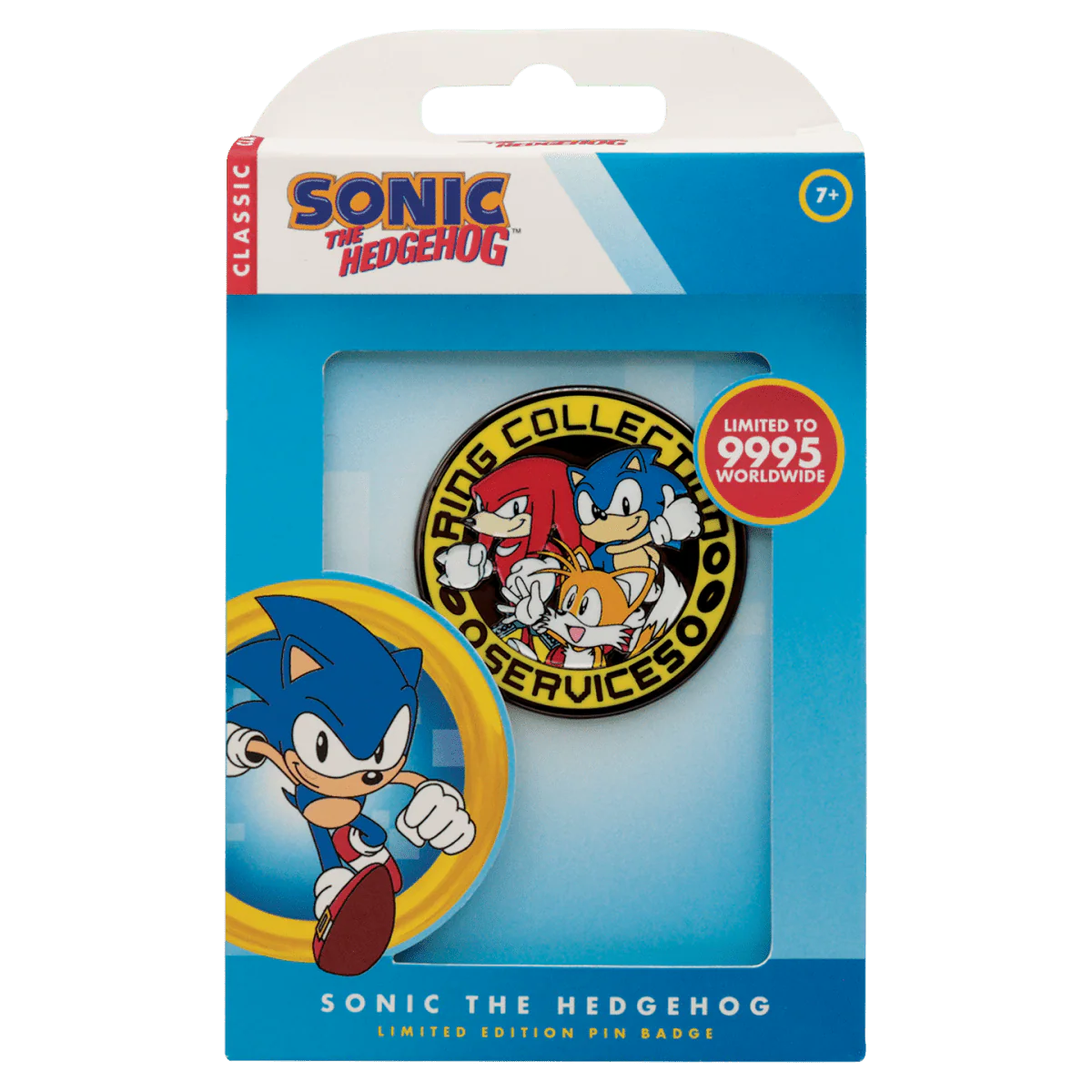 Sonic The Hedgehog Sonic Tail and Knuckles Pin