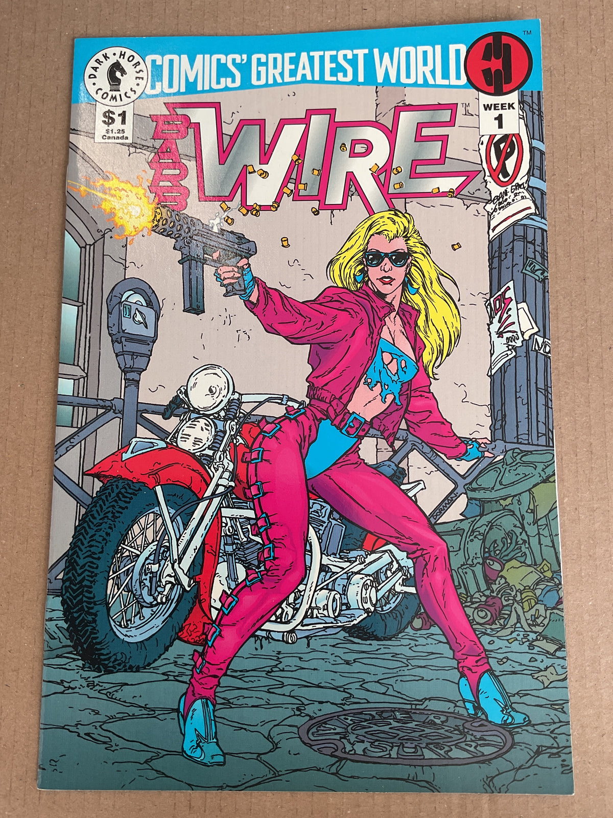 Comics Greatest World Barb Wire #1 1993 Dark Horse Comics 1st Appearance Of Barb Wire