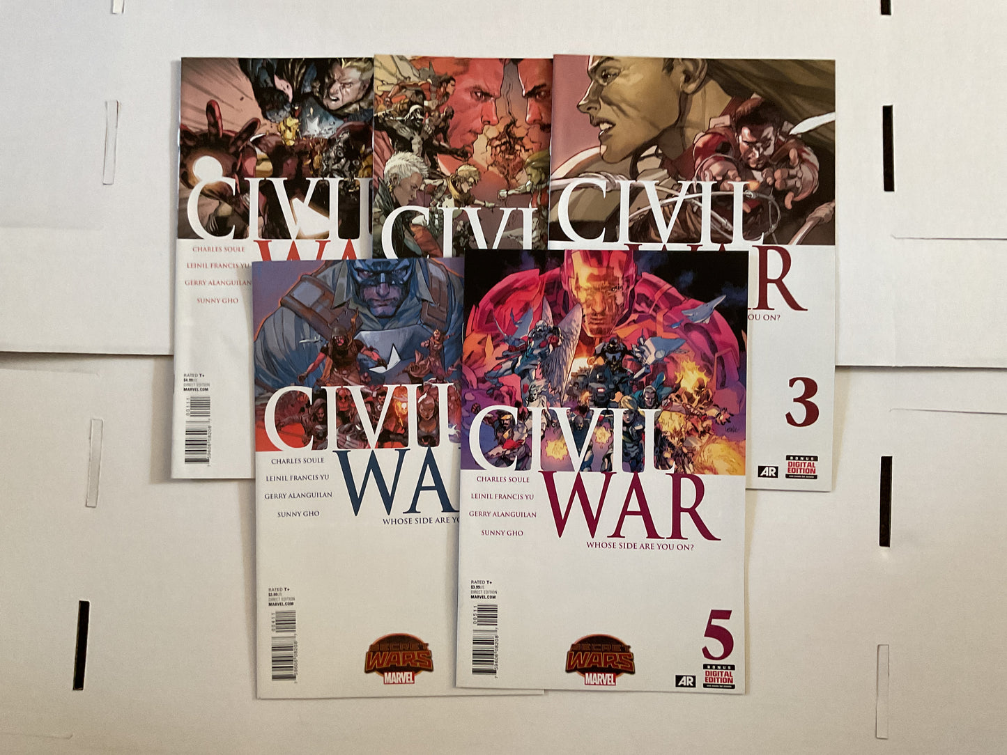 Civil War #1-5 2015 Marvel Comics Secret Wars Complete Series