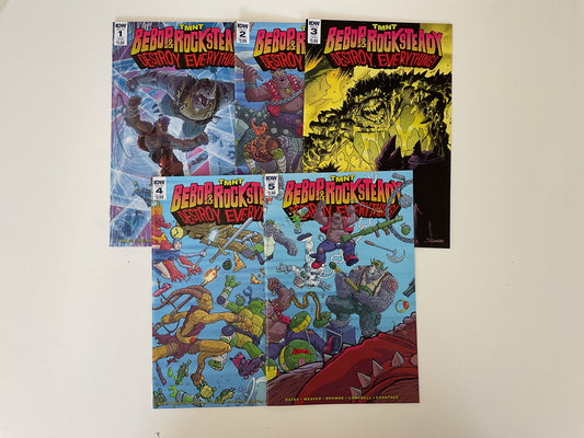 TMNT Beebop & Rocksteady Destroy Everything Complete Series Mixed Covers