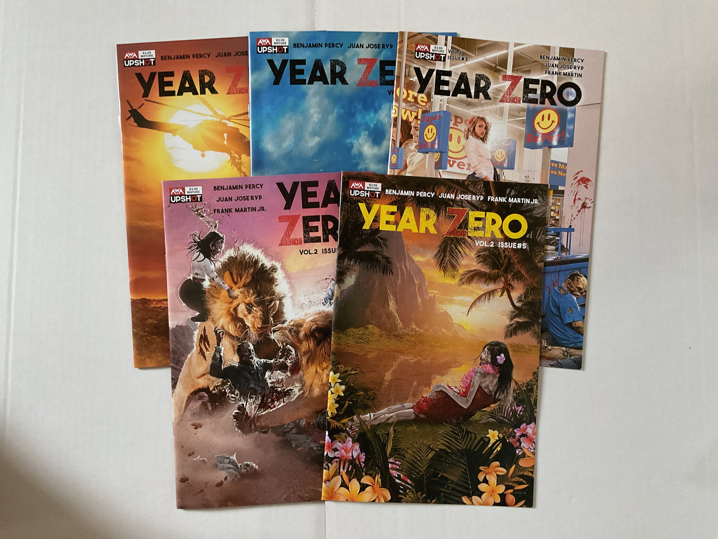 Year Zero Vol 2 #1-5 2021 AWA Studios Complete Series