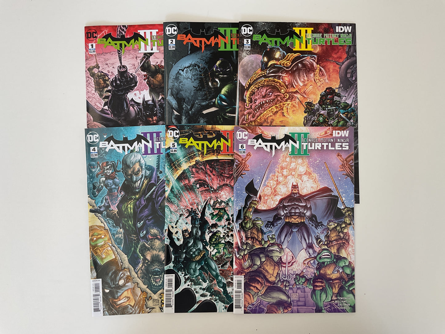 Batman Teenage Mutant Ninja Turtle III #1-6 2019 DC Comics IDW Publishing Complete Series