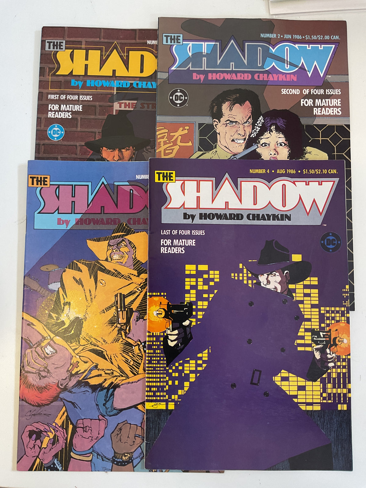 The Shadow #1-4 1986 DC Comics Complete Series