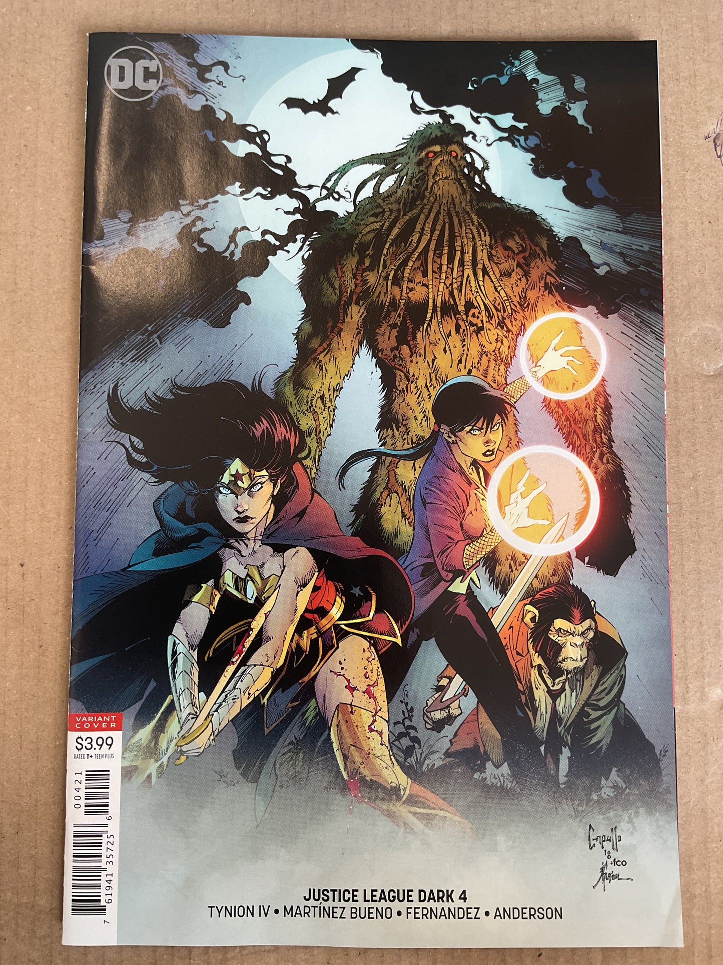 Justice League Dark #4 2018 DC Comics Capullo Variant