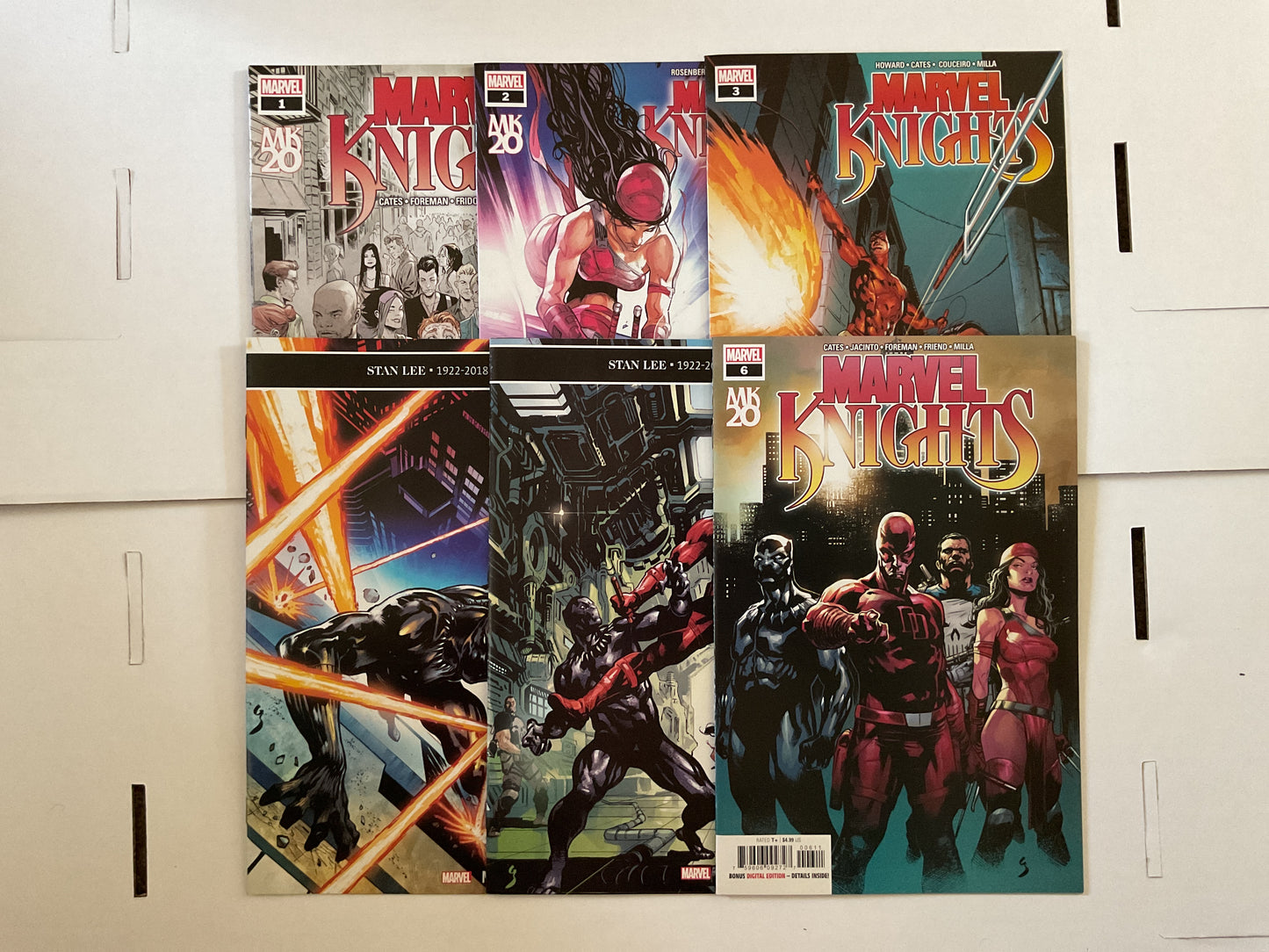 Marvel Knights 20th #1-6 2019 Marvel Comics Complete Series