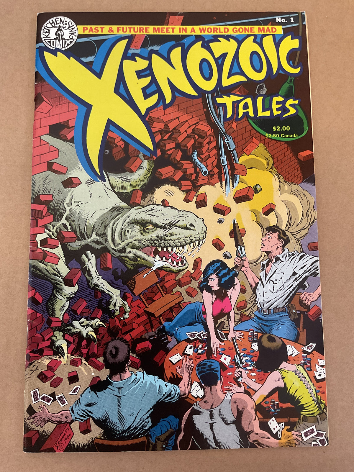 Xenozoic Tales #1 1987 Kitchen Sink Comix 1st Cadillacs and Dinosaurs