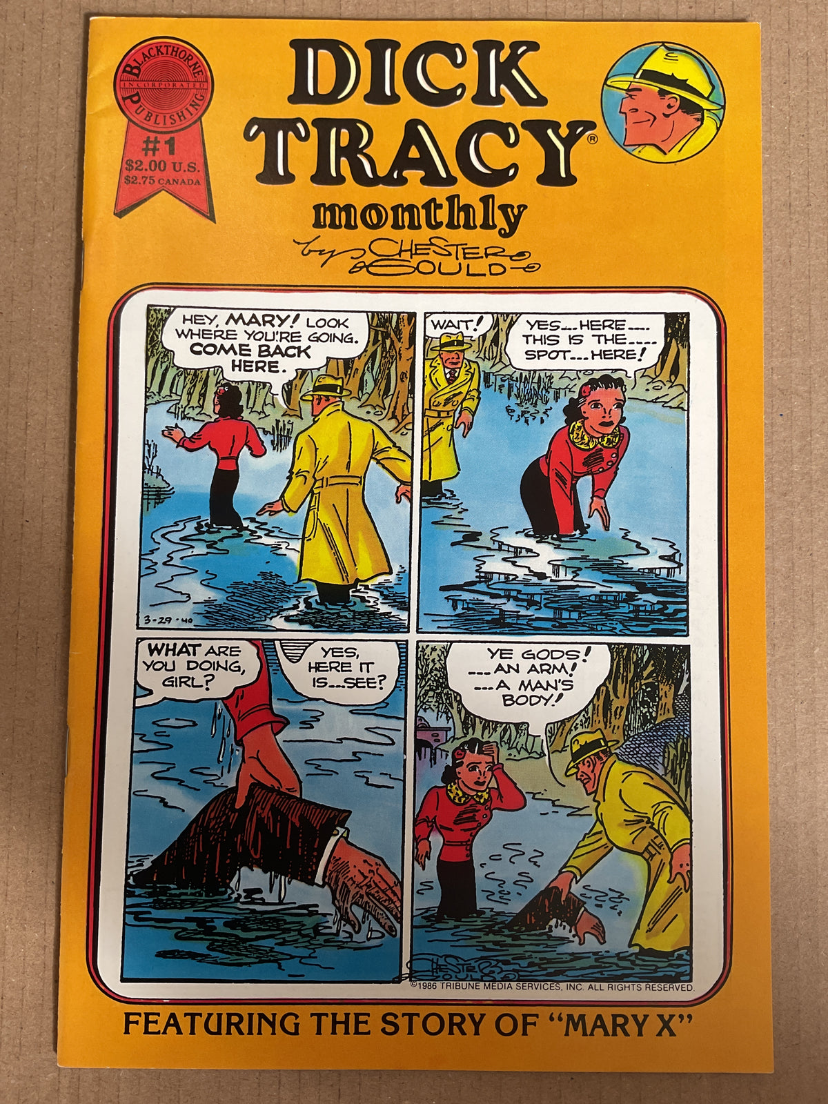 Dick Tracy Monthly #1 1986 Blackthorne Publishing