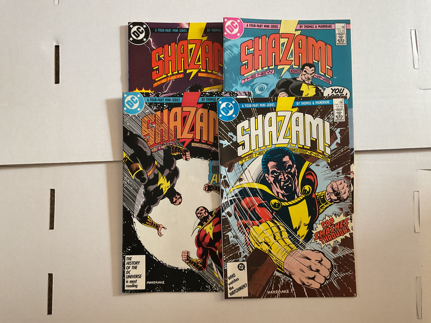 Shazam The New Beginning #1-4 1987 DC Comics Complete Series