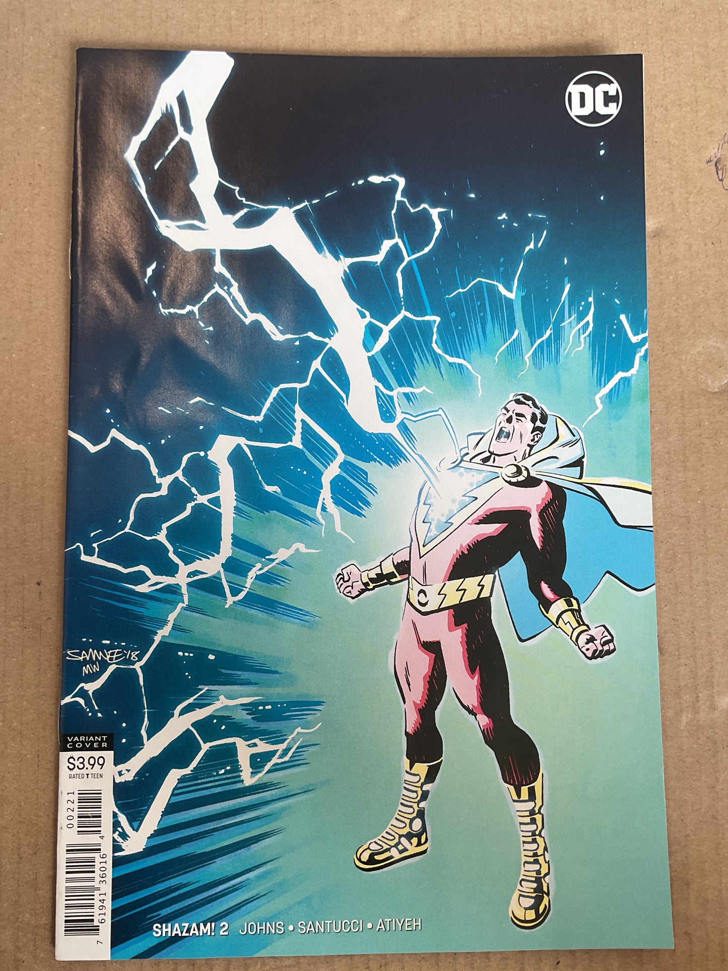 Shazam #2 2019 DC Comics Samnee Variant