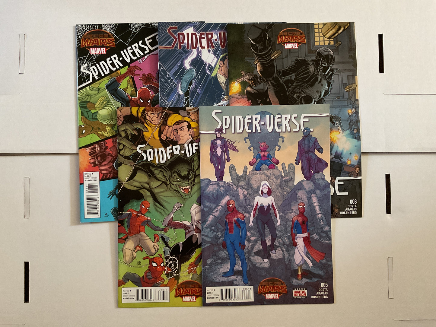 Spider-Verse #1-5 2015 Marvel Comics Secret Wars Complete Series