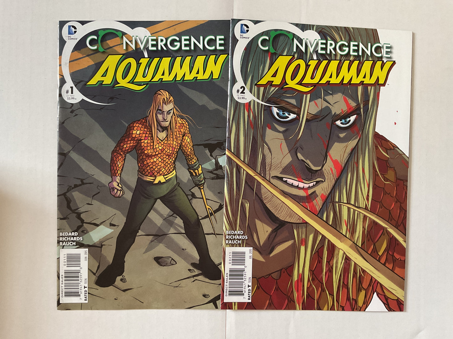 Convergence Aquaman #1-2 2015 DC Comics Complete Series Includes Preview of Khalid DR Fate