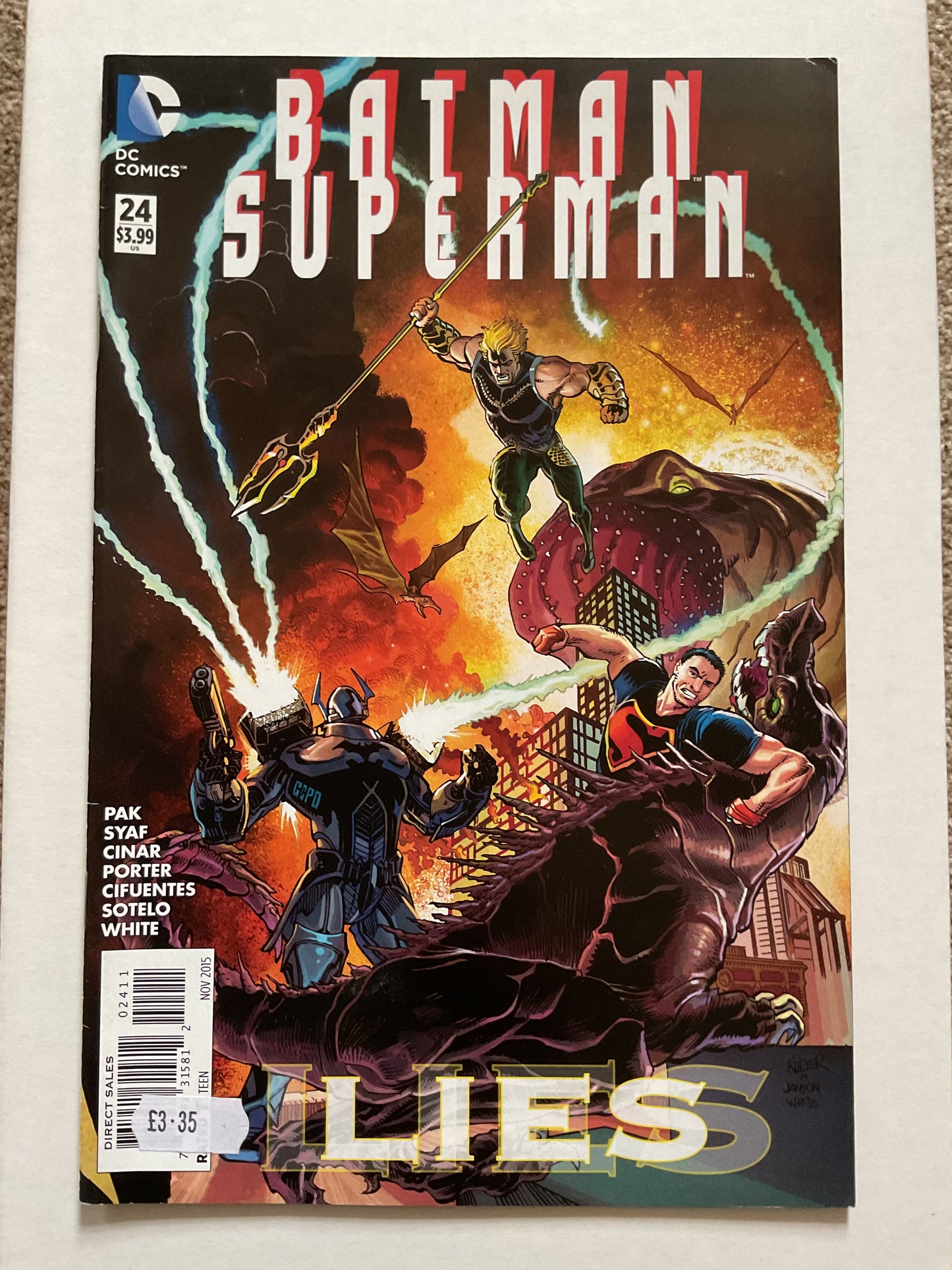 Batman Superman #24 2015 DC Comics